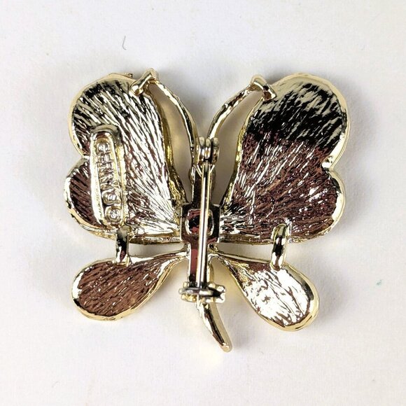 Vintage Gold-Tone Gerry's Creations Butterfly Brooch - Picture 3 of 4